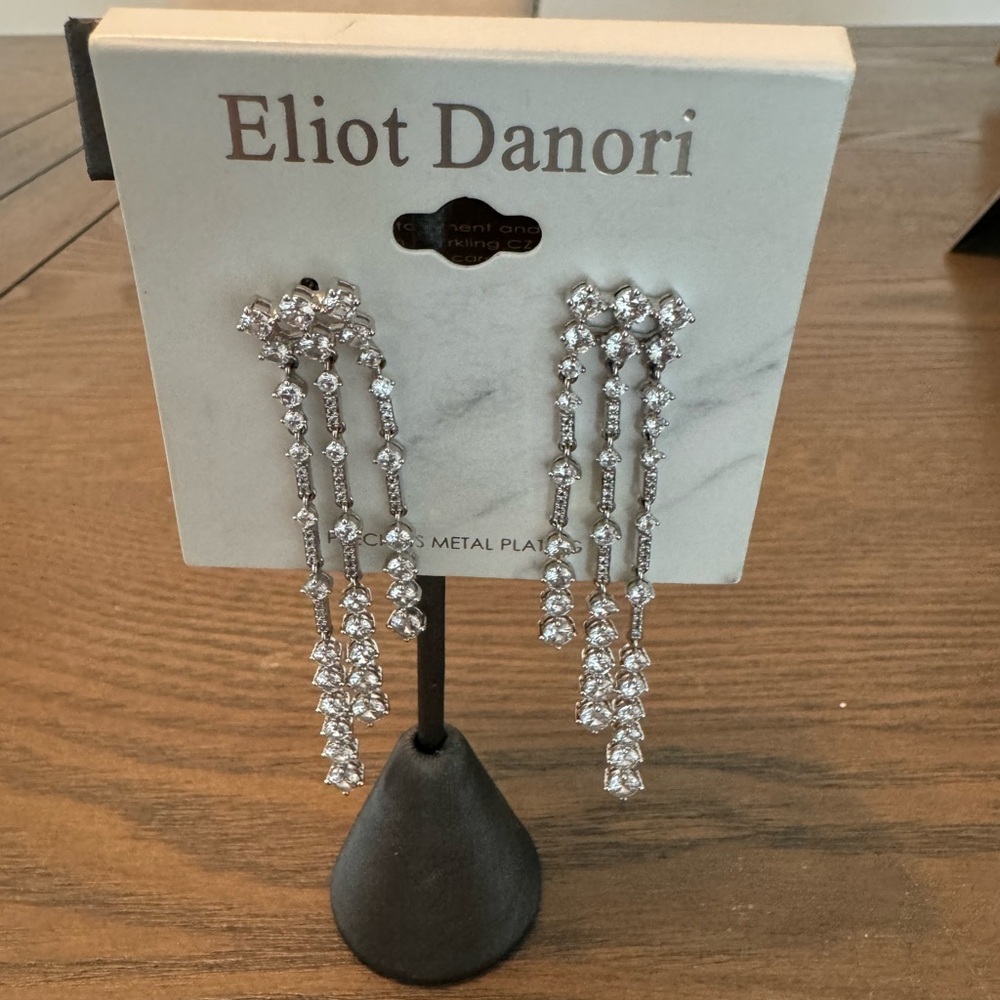 NEW CZ earrings by Eliot Danori.